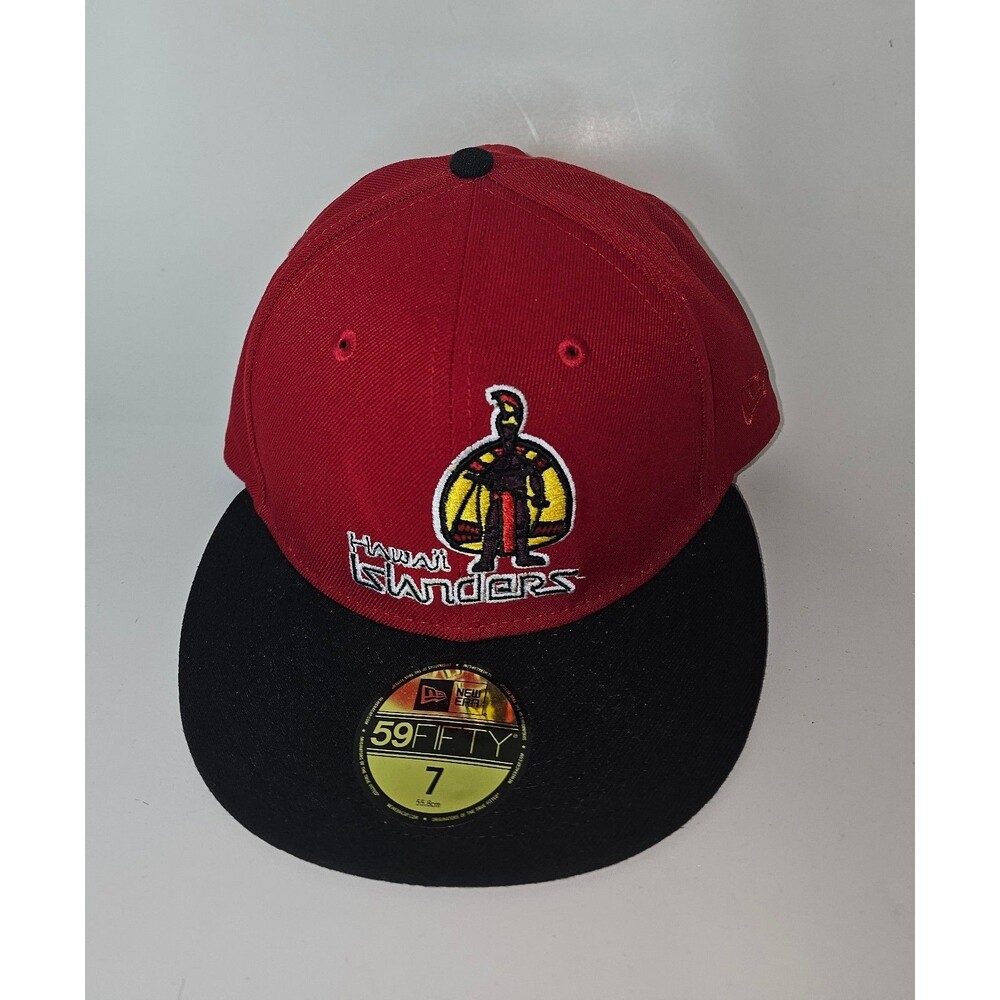 Hawaii Islanders MiLB Minor Baseball Red New Era 59Fifty Hat Sz 7 Cap Aloha HI
